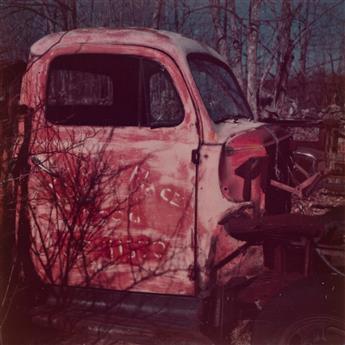 WALKER EVANS (1903-1975) Pair of photographs of abandoned trucks, auto graveyard, Old Lyme, Connecticut.